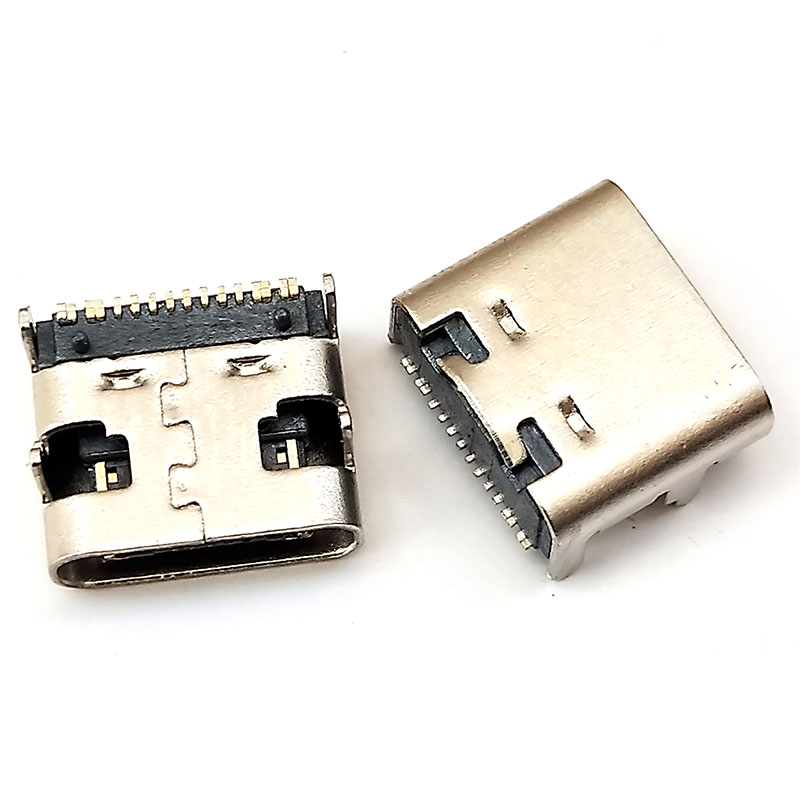 TYPE-C 3.1 USB母座 板上型AF 16pin快充闪充 母头