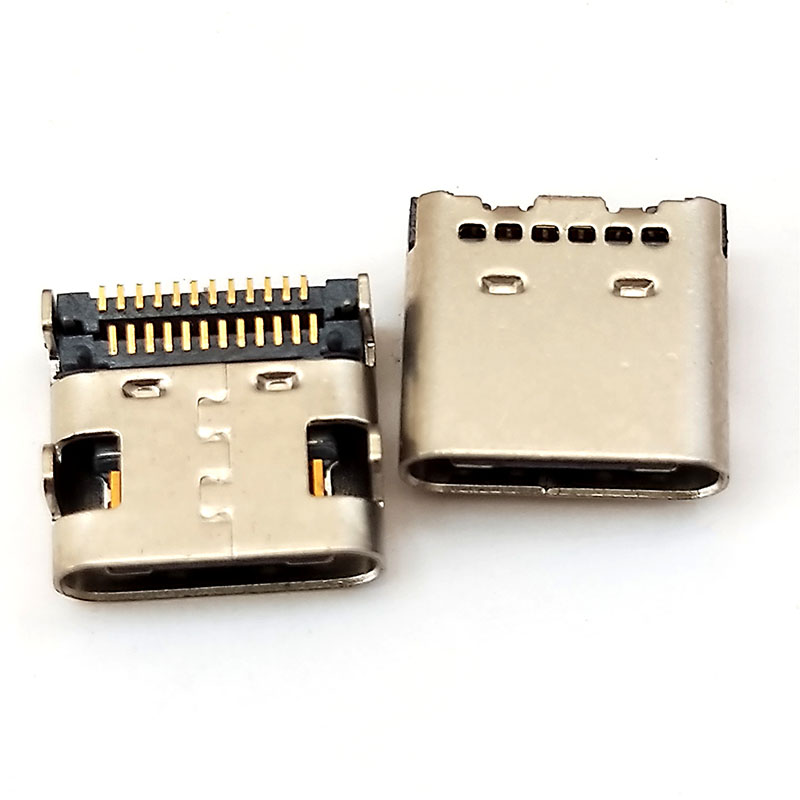 TYPE-C板上双贴三星款/USB 3.1四脚DIP/前插后贴/双排