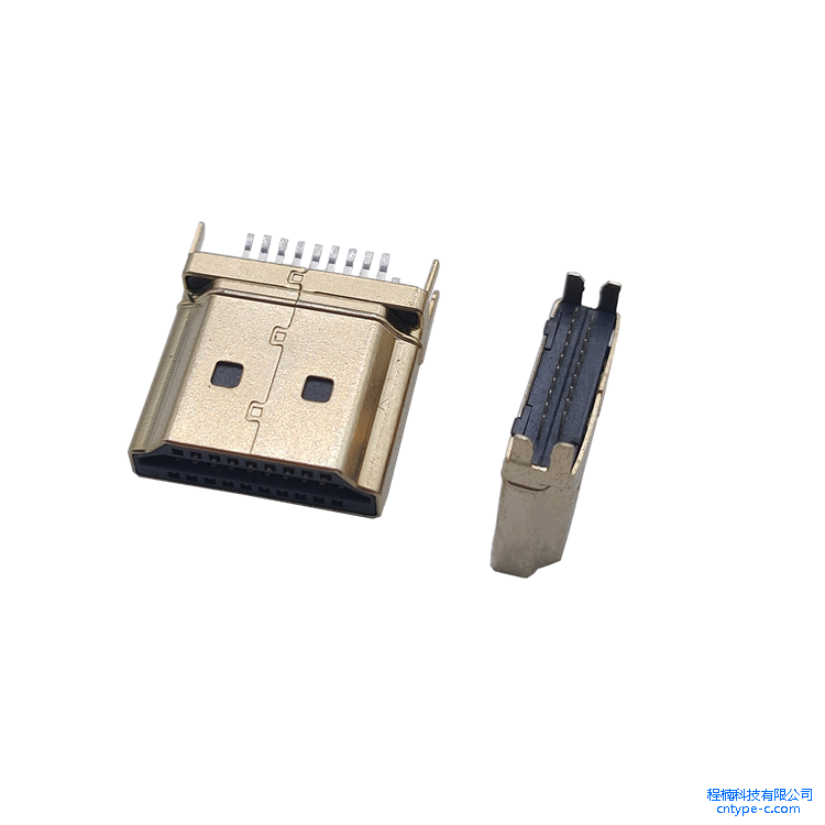 HDMI 夹板 公头0.8 1.0 1.2 1.6 镀金镍 铁铜